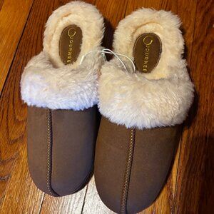 Journee Kalli Clog Slippers in Cognac/Tan Size L (9/10) NWT